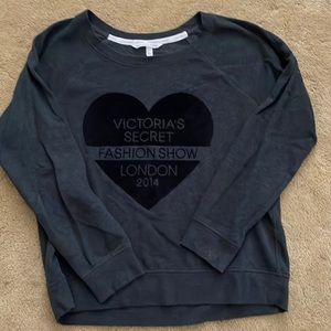 Victoria’s Secret black fashion show sweatshirt